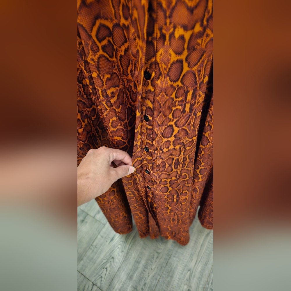 INC Python Printed Maxi Dress. Size 2. - image 3